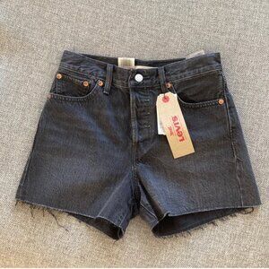 Like New Levi's Wedgie Fit Jean Shorts in Black Magic (Washed grey), Size 24